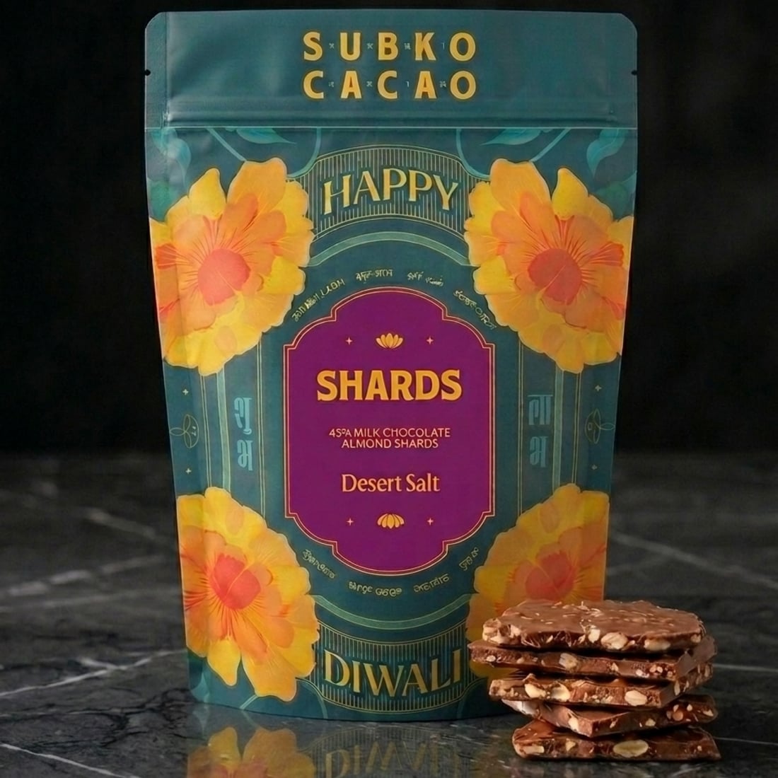 Milk Chocolate Almond Shards — Desert Salt